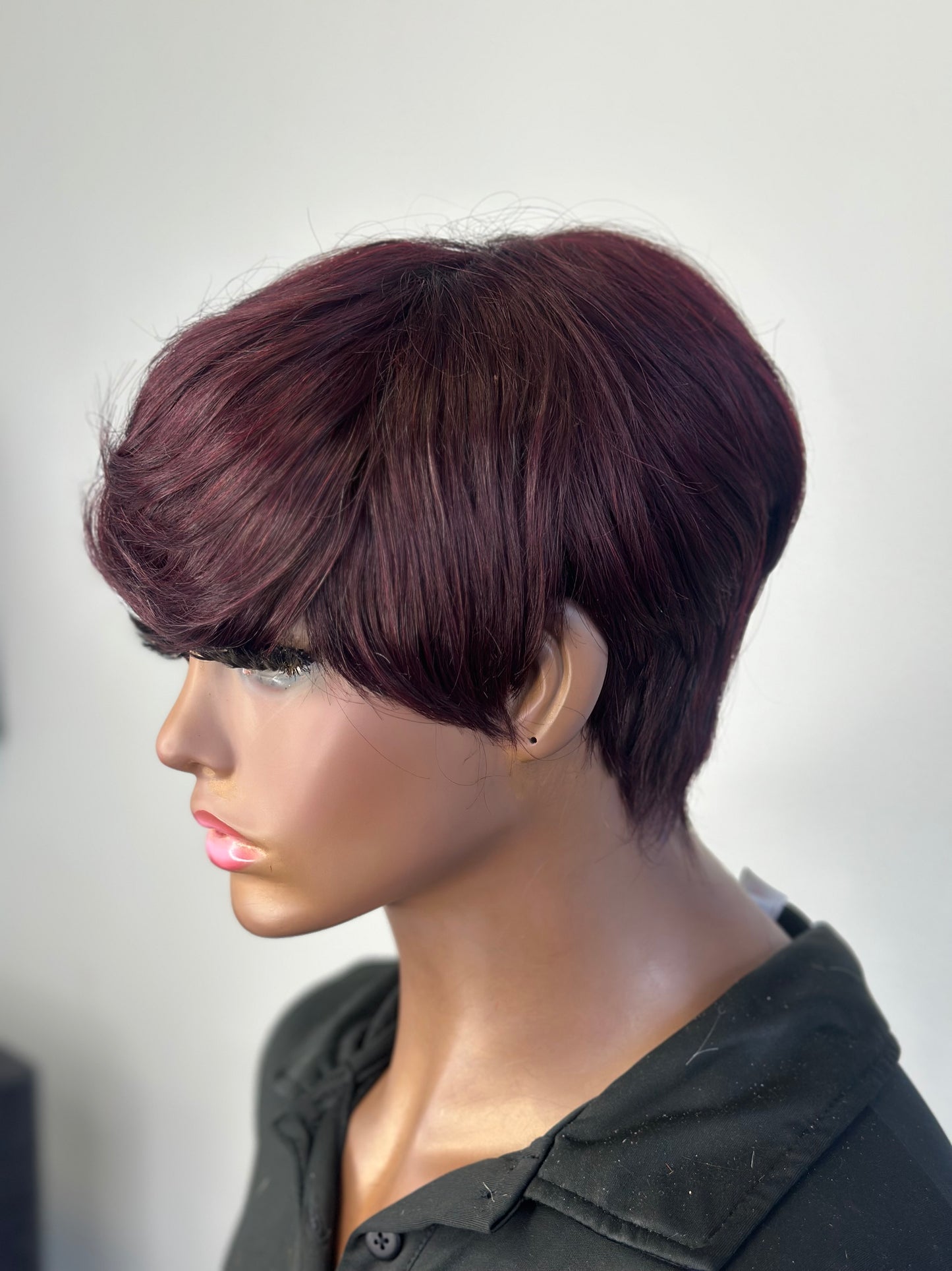 Beverly-Short Style Human Hair Bonded Glueless Wig