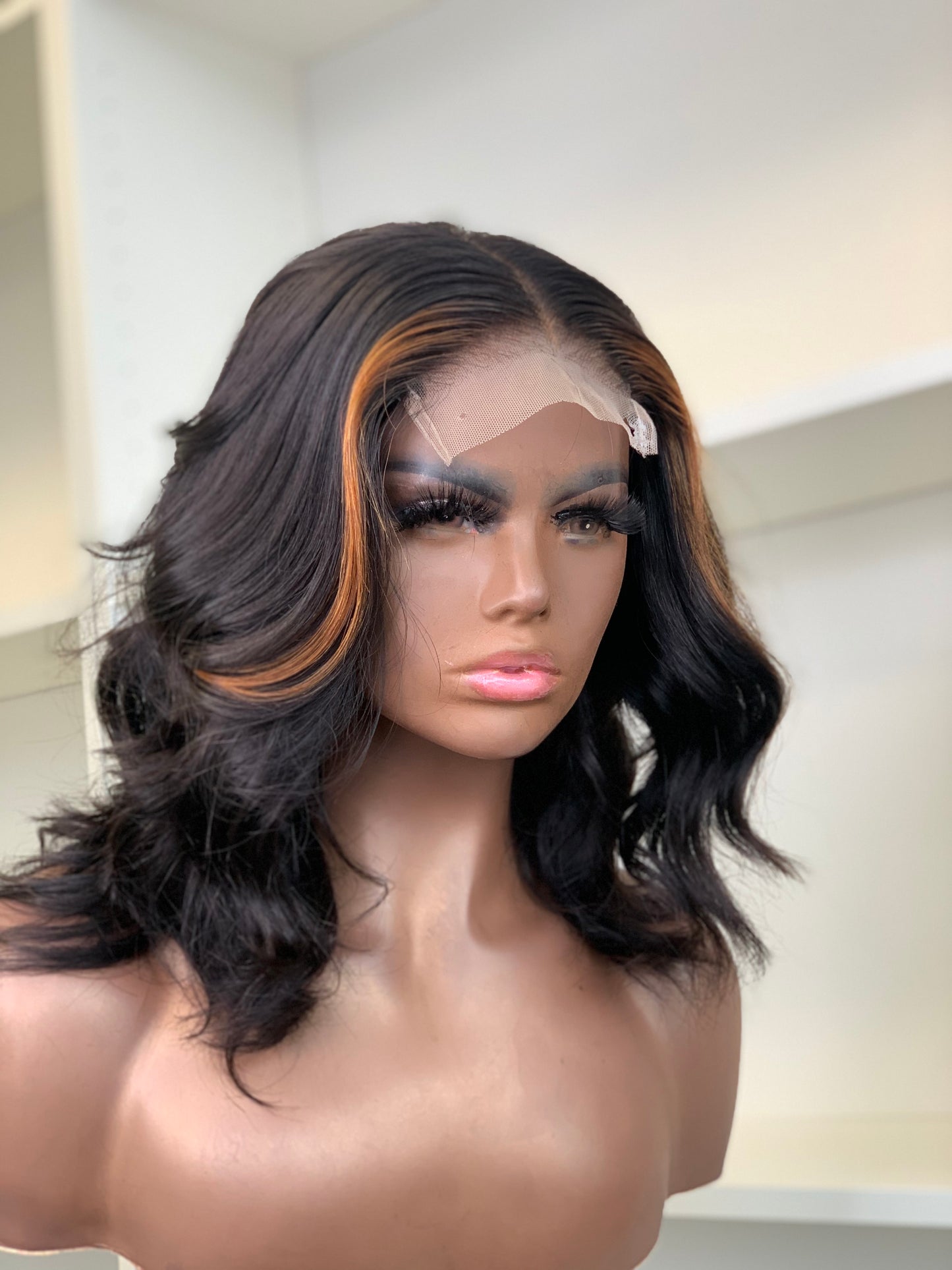Latrice 14” Transparent 4x4 Lace Closure Human Hair Glueless Wig