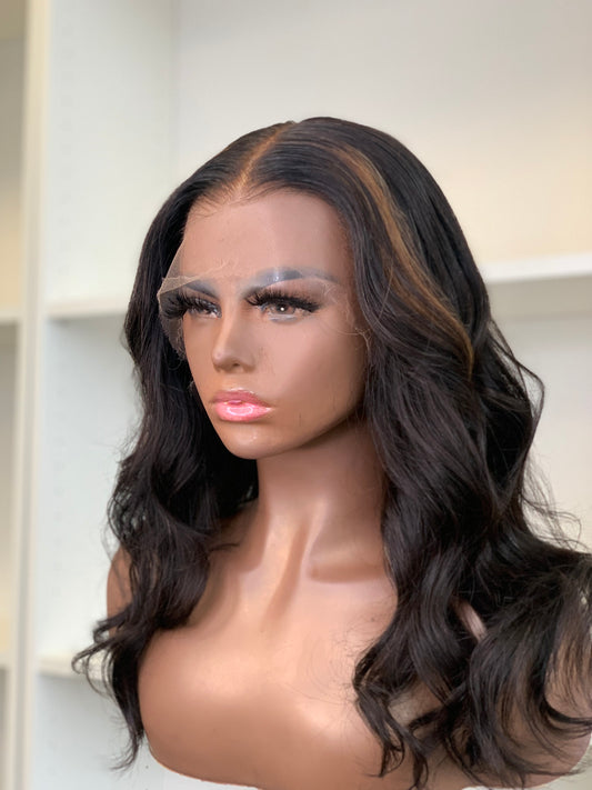 Marie 18” HD Lace Closure Human Hair Glueless Wig